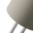 The sand Gio Floor Light from Gantri with the white rod option close up.