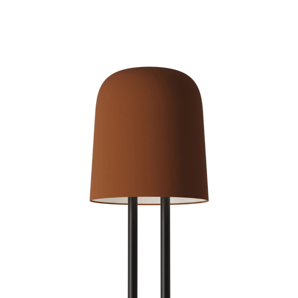The sedona Gio Floor Light from Gantri with the black rod option.