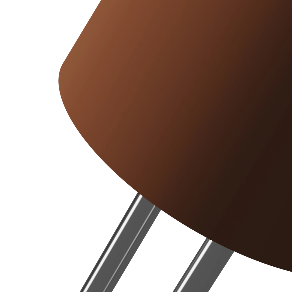 The sedona Gio Floor Light from Gantri with the chrome rod option close up.