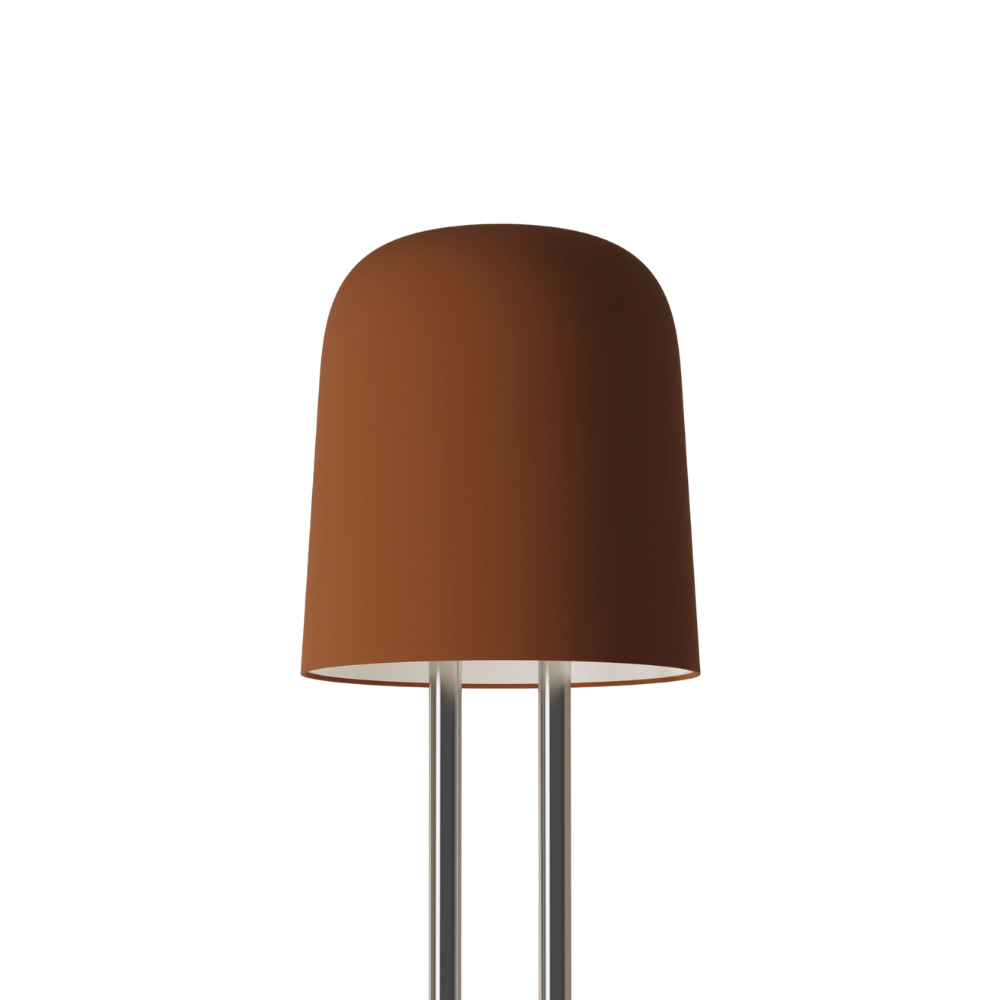 The sedona Gio Floor Light from Gantri with the chrome rod option.