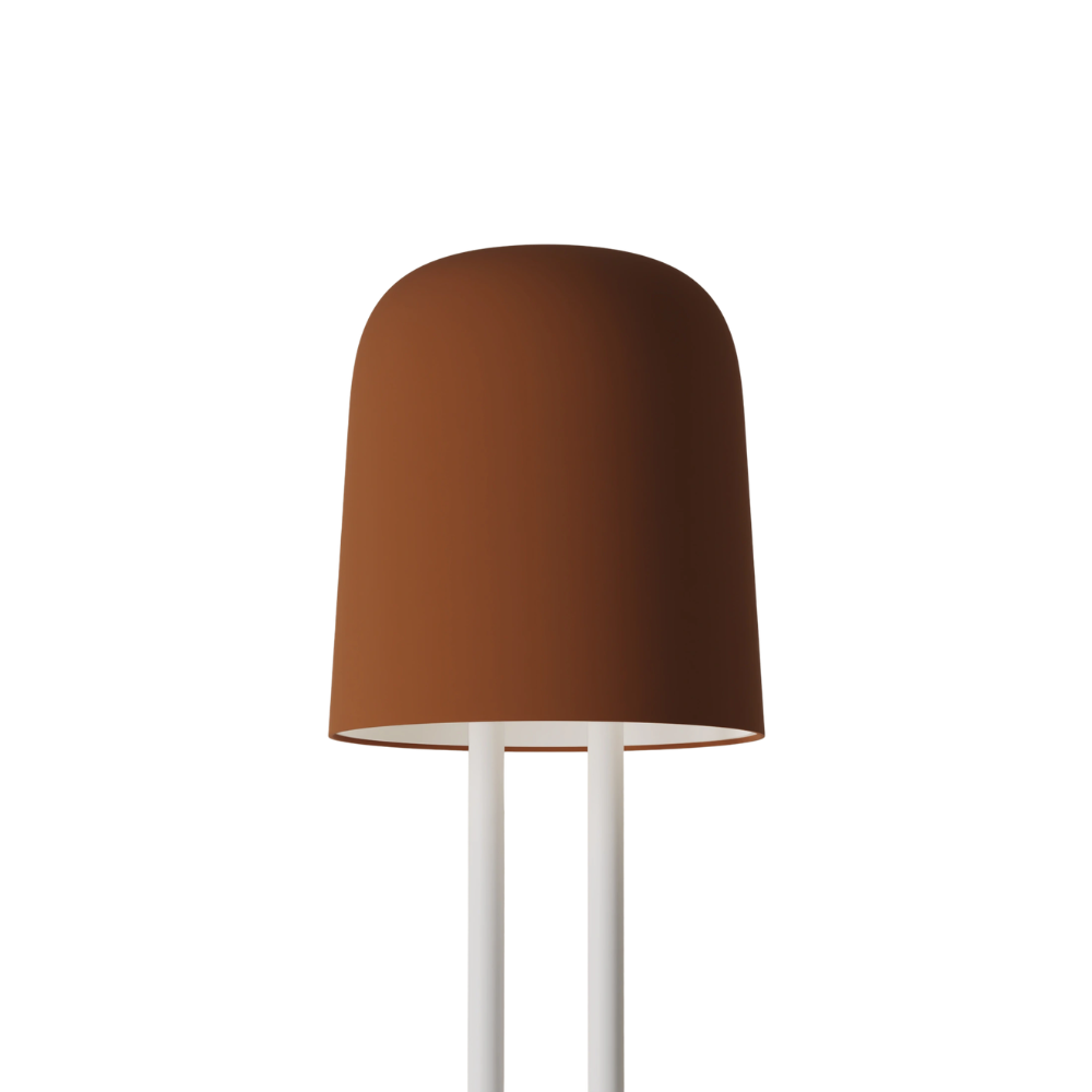 The sedona Gio Floor Light from Gantri with the white rod option.