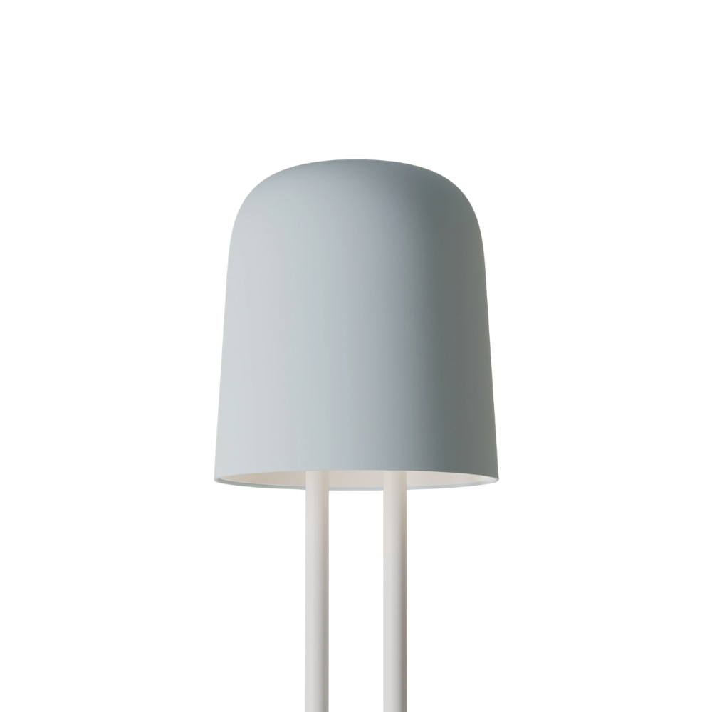 The sky Gio Floor Light from Gantri with the white rod option.