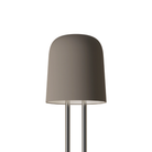 The smoke Gio Floor Light from Gantri with the chrome rod option.
