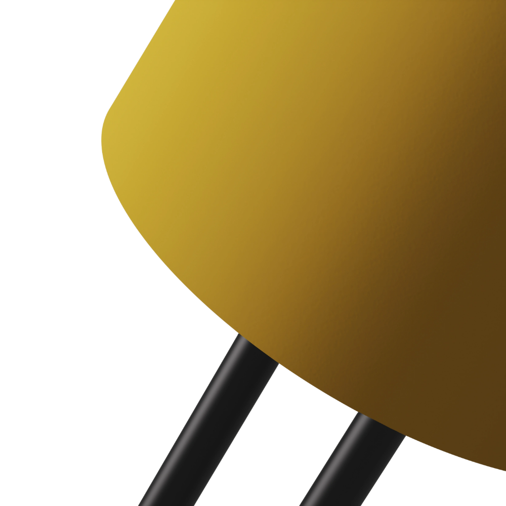 The sunrise Gio Floor Light from Gantri with the black rod option close up.