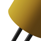 The sunrise Gio Floor Light from Gantri with the black rod option close up.