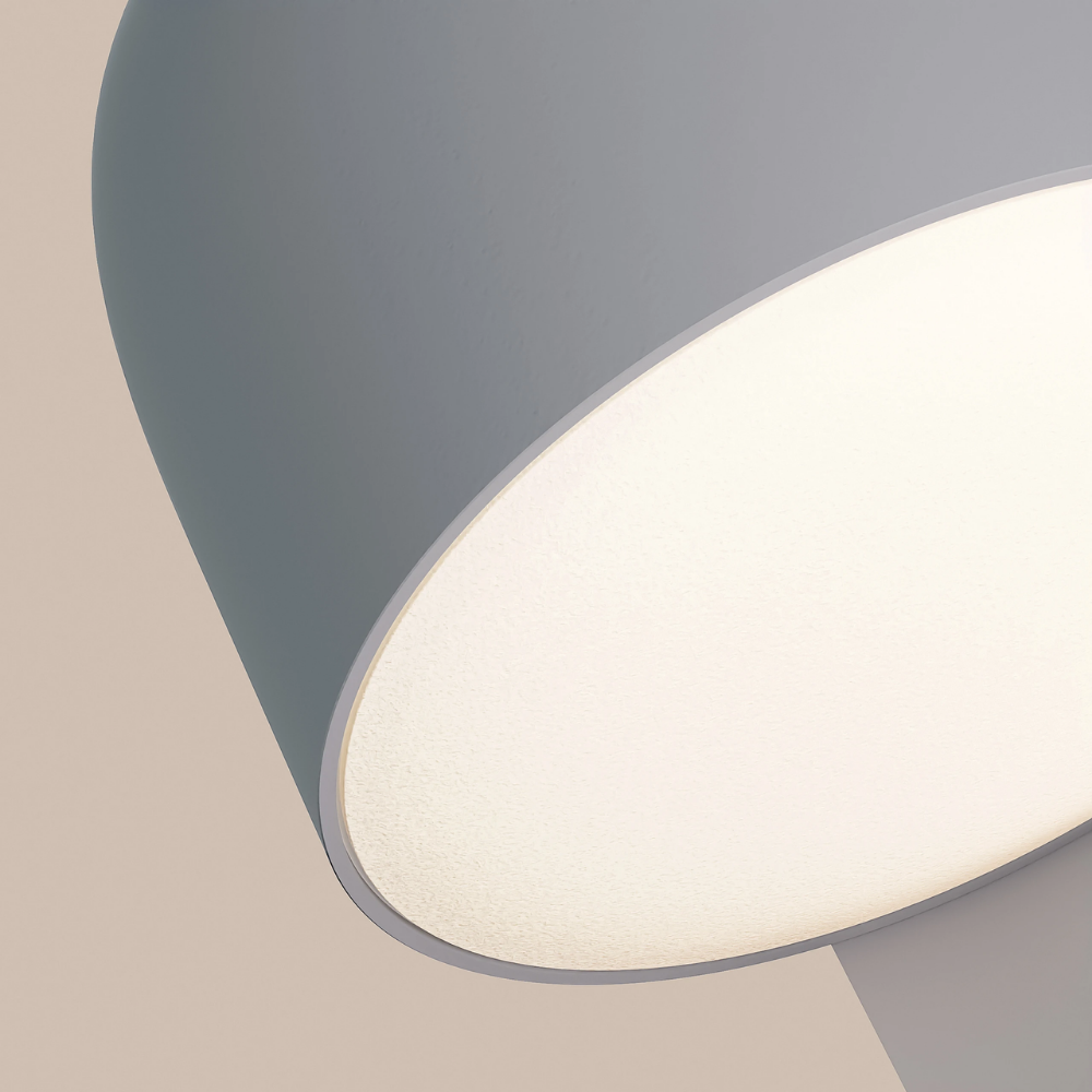 The fog Gio Wall Light from Gantri close up.