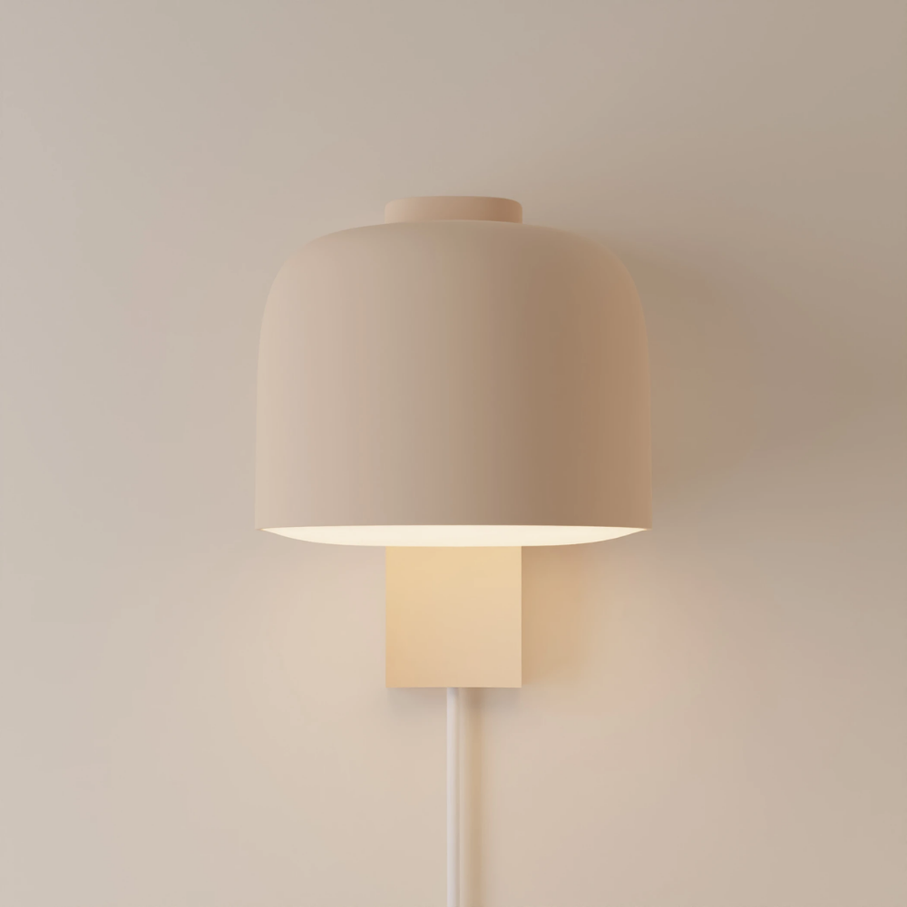 The peach Gio Wall Light from Gantri.