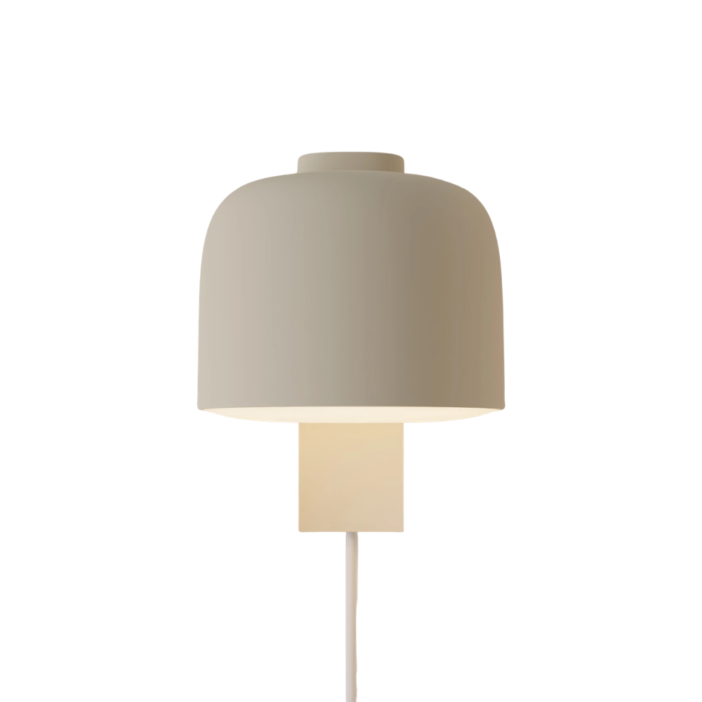 The sand Gio Wall Light from Gantri with a white background.