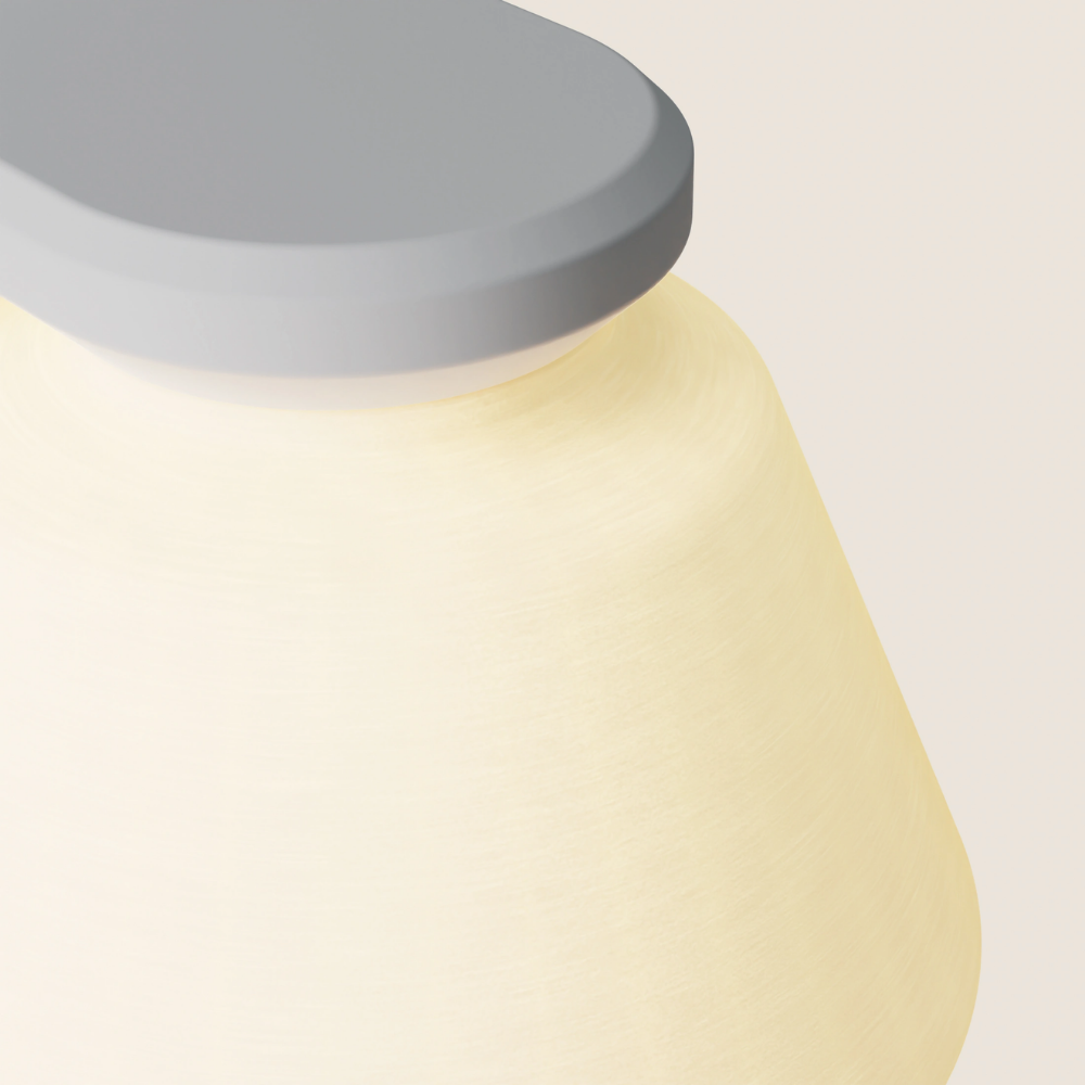 The mist Granada Wall Light from Gantri close up.