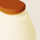 The persimmon Granada Wall Light from Gantri close up.