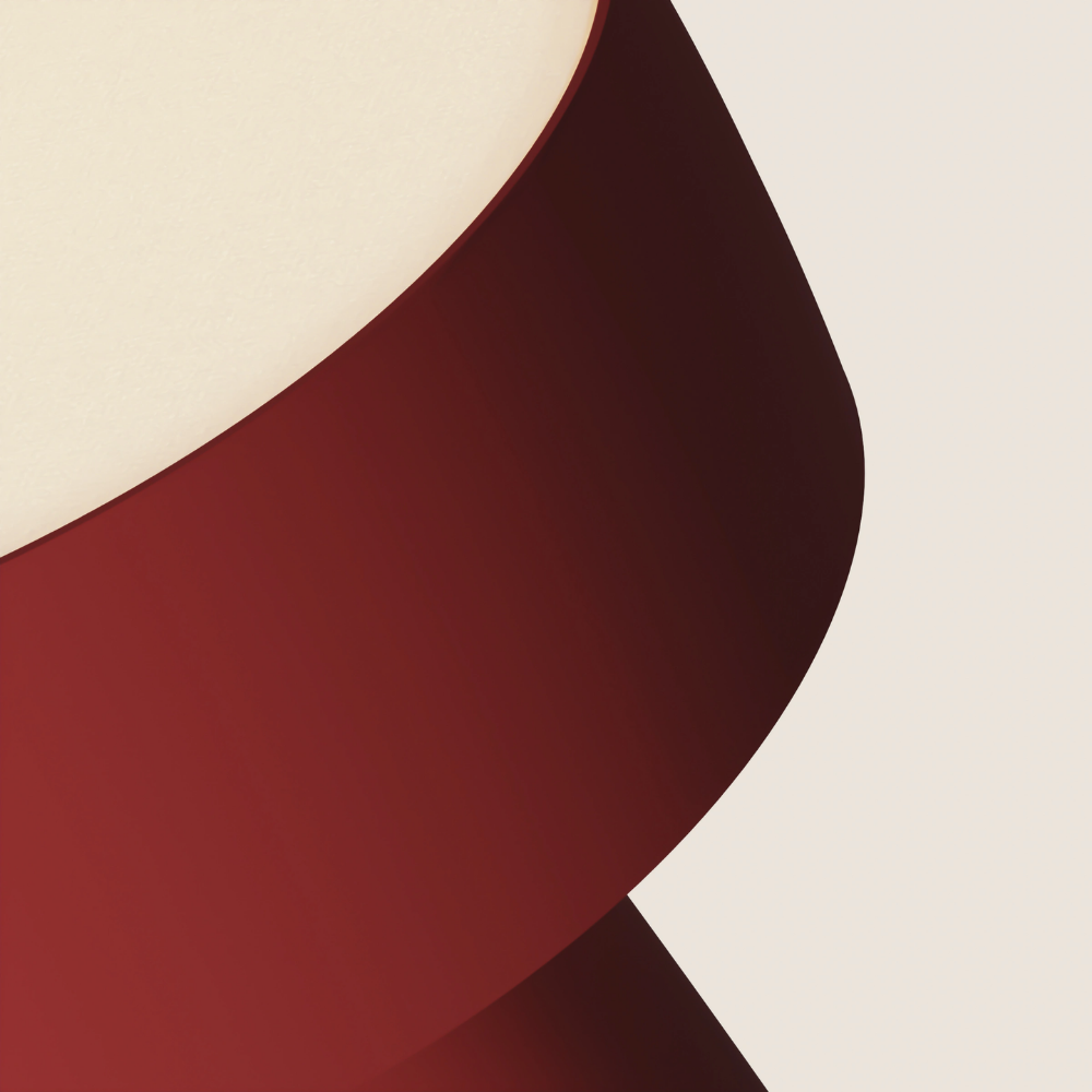 The canyon Hula Table Light from Gantri close up.