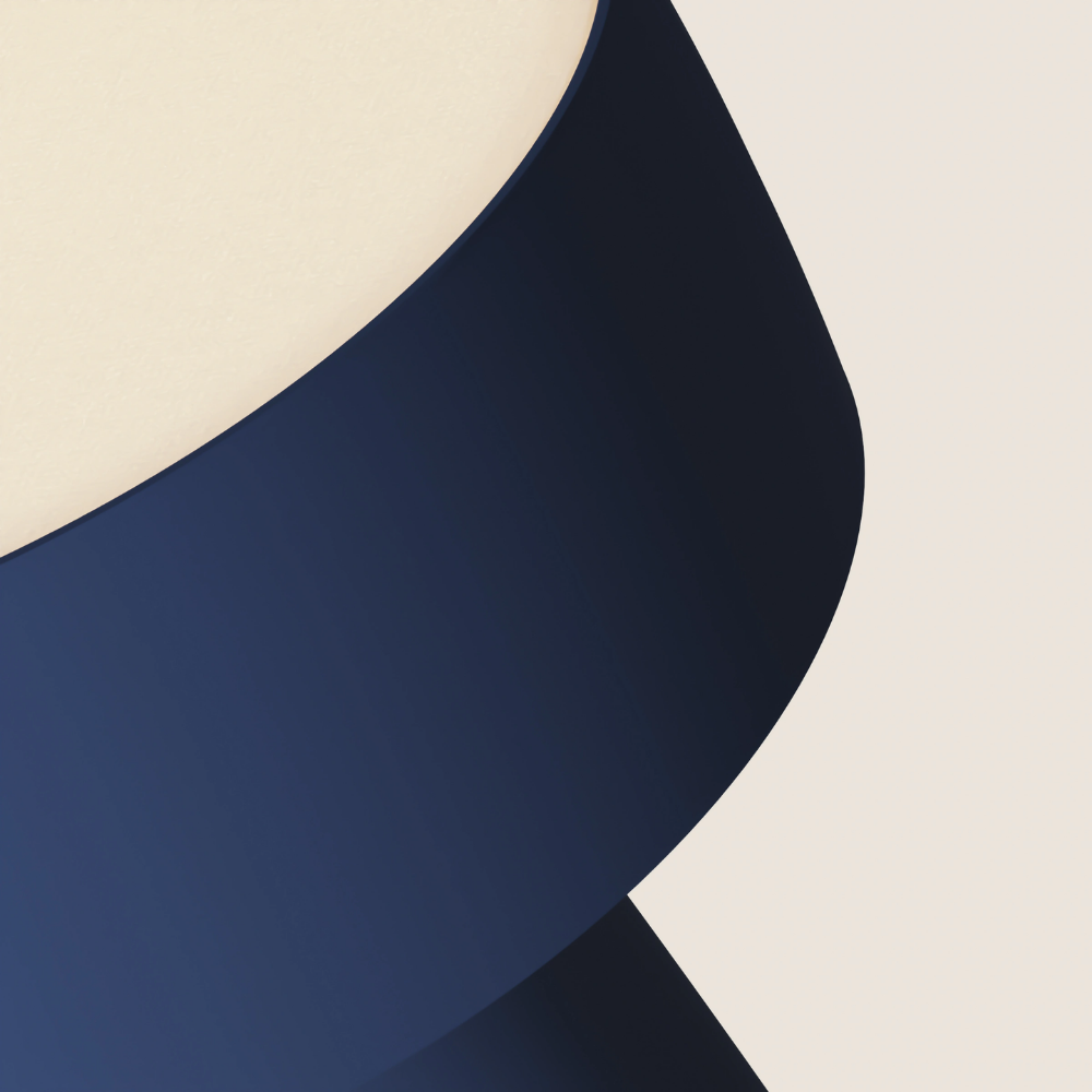 The midnight Hula Table Light from Gantri close up.