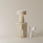 The peach Hula Table Light from Gantri in the studio.