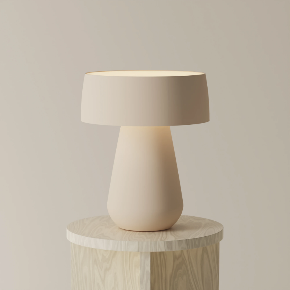 The peach Hula Table Light from Gantri.