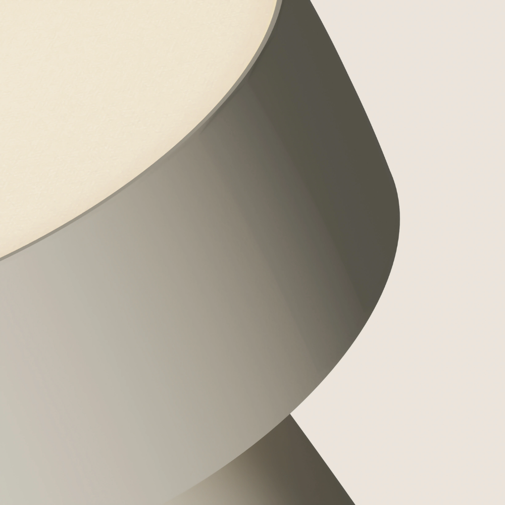 The sand Hula Table Light from Gantri close up.