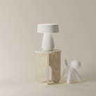 The snow Hula Table Light from Gantri in the studio.