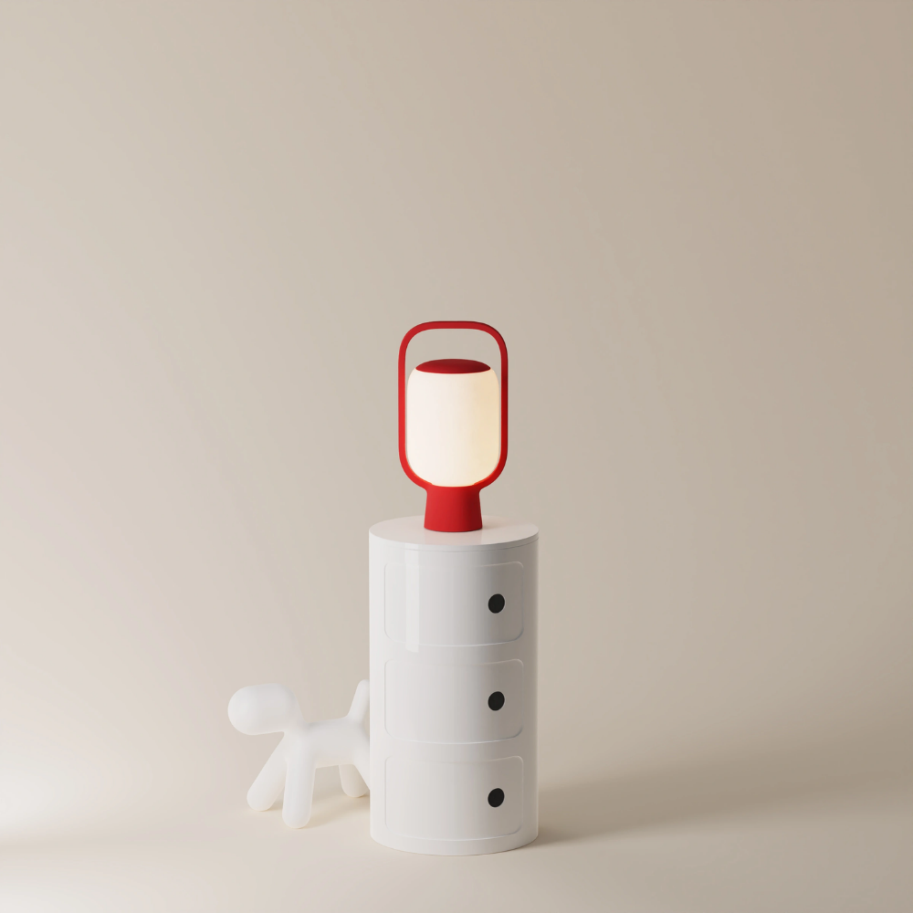 The canyon Kero Table Light from Gantri in a home office.