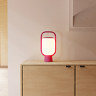The hibiscus Kero Table Light from Gantri in a family area.