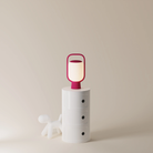 The hibiscus Kero Table Light from Gantri in a home office.