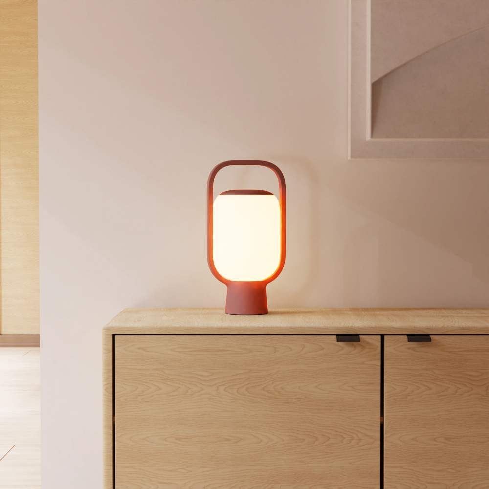 The sedona Kero Table Light from Gantri in a family area.