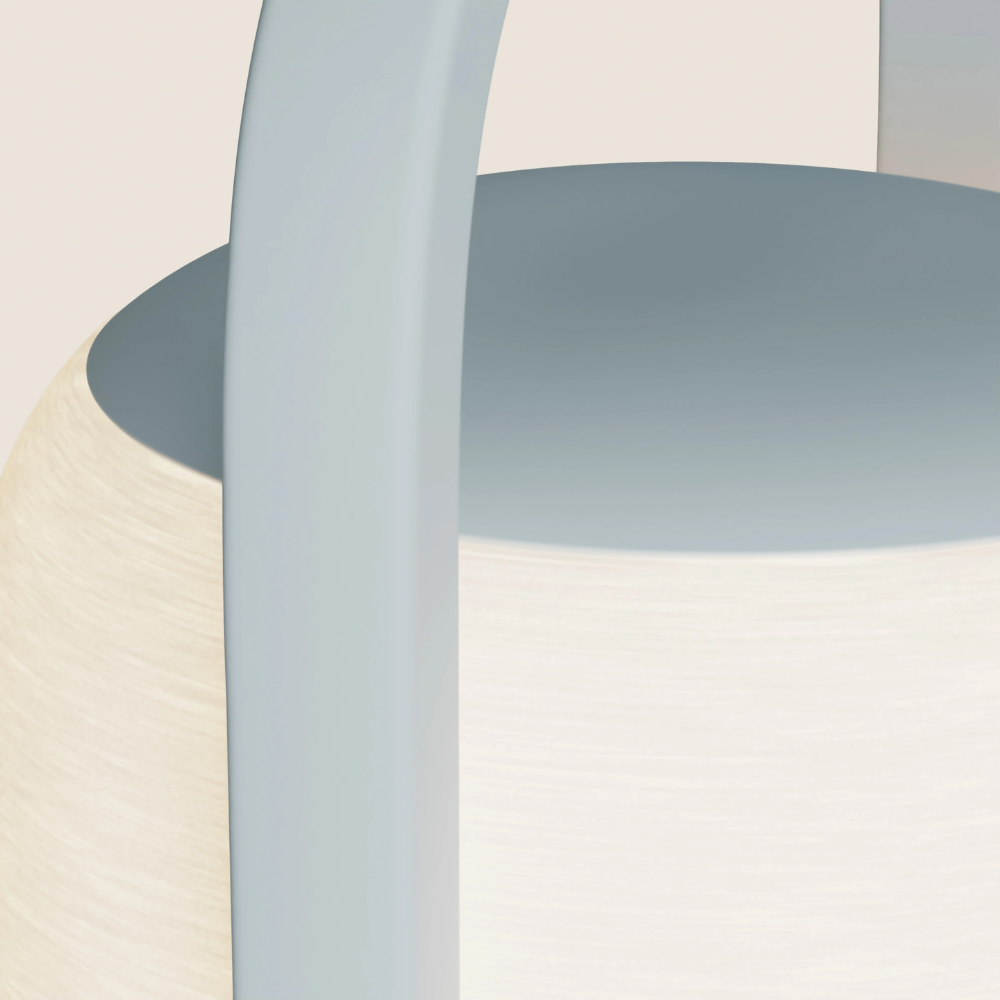 The sky Kero Table Light from Gantri close up.