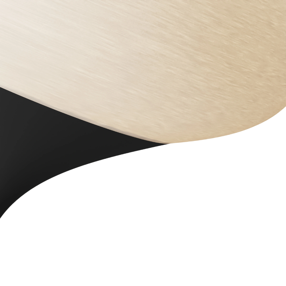 The carbon Kobble Floor Light from Gantri close up.