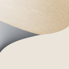 The fog Kobble Floor Light from Gantri close up.