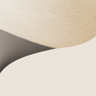 The smoke Kobble Floor Light from Gantri close up.