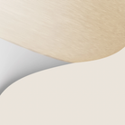 The snow Kobble Floor Light from Gantri close up.