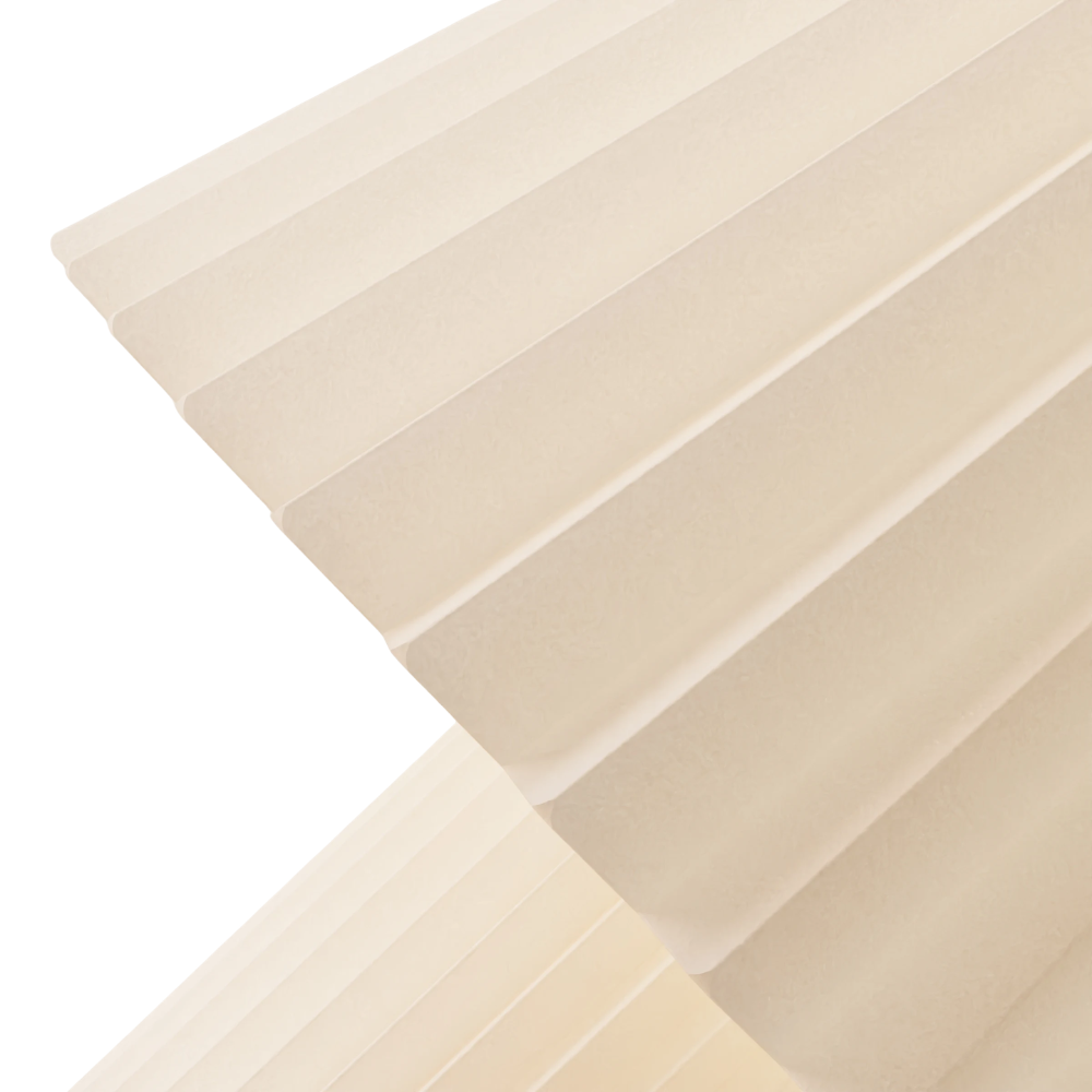 The Pleat Table Light from Gantri close up showing the detail of the 3d printed shade.