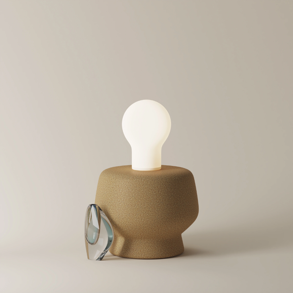The Squish Table Light from Gantri in a lounge.