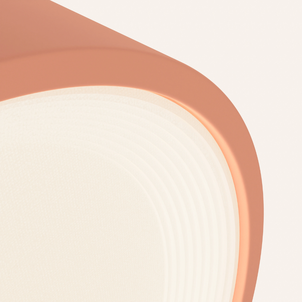 The blossom Vitria Flush Mount from Gantri close up.