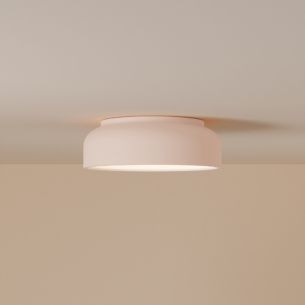 The coral Vitria Flush Mount from Gantri.