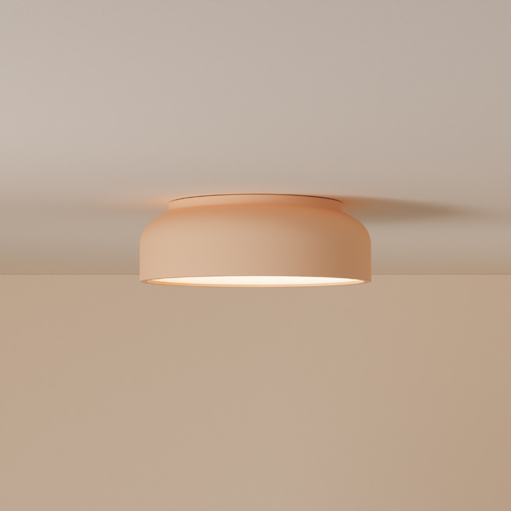 The peach Vitria Flush Mount from Gantri.