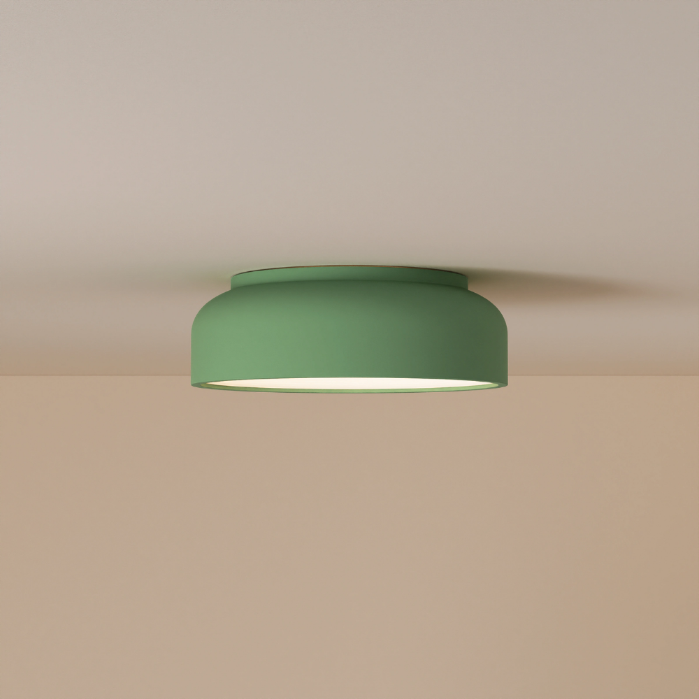 The sage Vitria Flush Mount from Gantri.