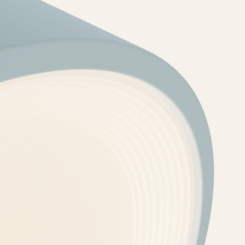 The sky Vitria Flush Mount from Gantri close up.