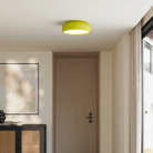The sprout Vitria Flush Mount from Gantri in a living room on the ceiling.