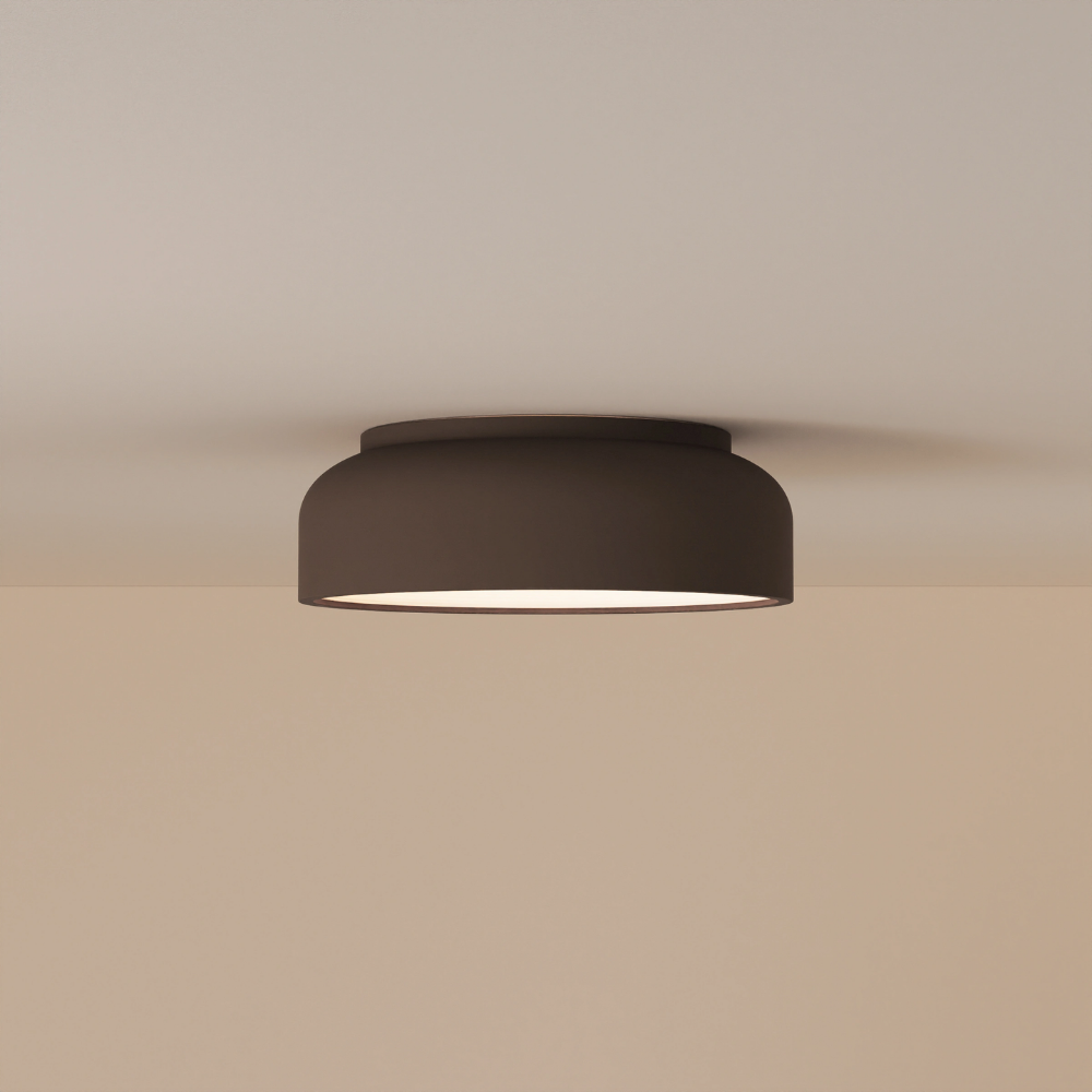 The walnut Vitria Flush Mount from Gantri.