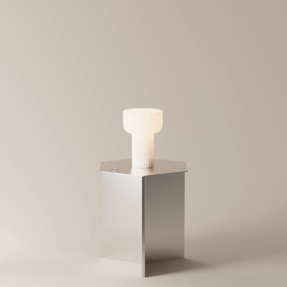 The Word Table Light from Gantri in a living space.