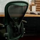 The Aeron Chair from Herman Miller in Jasper / Jasper in a home office.
