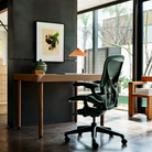The Aeron Chair from Herman Miller in Jasper / Jasper in a home office.