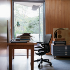 The Aeron Chair from Herman Miller in a work place.