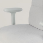 The Asari Chair from Herman Miller in a close up on the customizable upholstery.