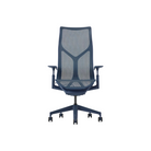 The nightfall Cosm Office Chair with high back and adjustable arms from Herman Miller features auto-harmonic tilt and a flexible frame.