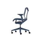 The nightfall Cosm Office Chair with low back and adjustable arms from Herman Miller from the side.