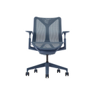 The nightfall Cosm Office Chair with low back and adjustable arms from Herman Miller features auto-harmonic tilt and a flexible frame.