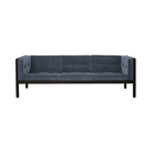 The Cube Sofa 80 inch Ambience Black Stained Oak from Herman Miller.