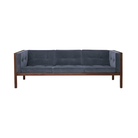 The Cube Sofa 80 inch Ambience Walnut from Herman Miller.