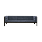 The Cube Sofa 92 inch Ambience Black Stained Oak from Herman Miller.