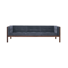 The Cube Sofa 92 inch Ambience Walnut from Herman Miller.